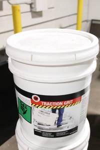 lot 155 image: 50 lb Bucket of Traction Grit