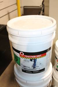 lot 157 image: 50 lb Bucket of Traction Grit