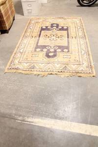 lot 183 image: Vintage 1930s-40s Belgian Rug with Indian Type Design