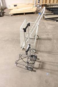 lot 187 image: Folding Utility Cart and Collapsible Dolly Set