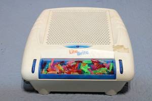 lot 206 image: Classic Lite-Brite Toy with Assorted Pegs