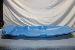 lot 213 image: Buddy L Blue Plastic Snow Sled with Pull Rope