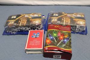 lot 231 image: Holiday Lighting Set with Clips and LED Micro Lights