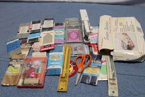lot 247 image: Super Stitcher Portable Sewing Machine with Sewing Accessories Bundle