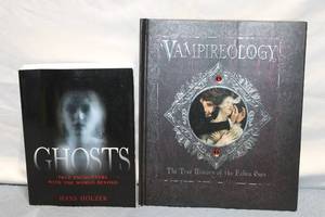 lot 250 image: Set of 2 Books Vampireology and Ghosts by Hans Holzer