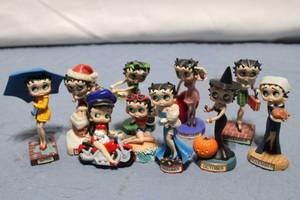 lot 452 image: Collection of Betty Boop Figurines Set of 12 - Monthly Themes