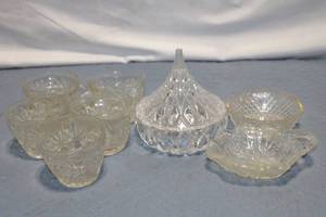 lot 457 image: Collection of Crystal Glassware with Multi-Design Pieces