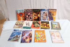lot 466 image: Collection of Vintage Cicada Magazines - Set of 17 Issues