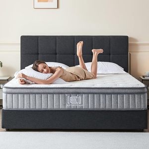 lot A-1 image: IEI Full Size Mattress, 10 inch Hybrid Full Mattress in a Box, Memory Foam Mattress with Pocket Springs