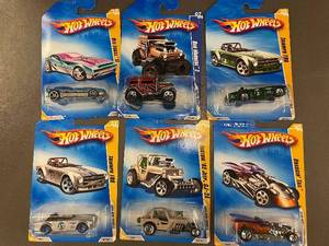 D - Lot of 6 Hot Wheels Collectible Cars - Various Models