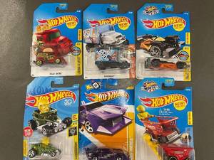 I - Collection of 6 Hot Wheels Die-Cast Toy Cars - 2017 Editions