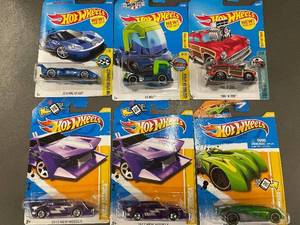 J - Set of 6 Hot Wheels Cars - 2017 Collection