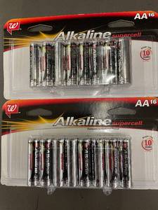 Pack of 16 AA Alkaline Supercell Batteries