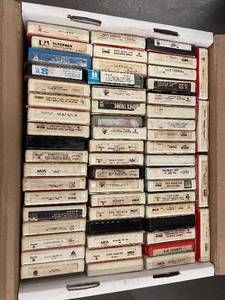 Collection of 54 Vintage 8-Track Tapes