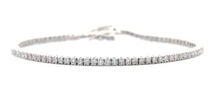 lot 36 image: NEW 2 Carat Diamond Tennis Bracelet VIDEO