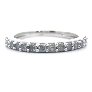 lot 38 image: 0.50 Carat Natural Diamond 12 Eternity Ring in White Gold
