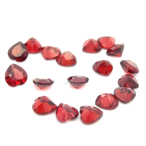 lot 86B image: 9.70 Carats of Heart Shaped Garnet Gemstones