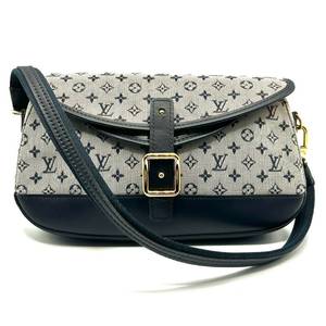 lot 4H image: Louis Vuitton Navy Blue Monogram Marjorie Shoulder Bag Pre-Owned Retail $1,700