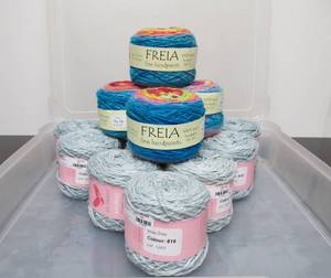 lot 25 image: Lot of Higher End Brand New 100% Wool Yarn - Freia & Be Sweet