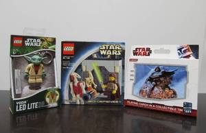 lot 34 image: 3 Brand New Sealed STAR WARS Items - Including Lego Set