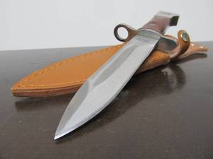 lot 55 image: AK-47 CCCP Bayonet Knife w Leather Sheath