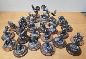 lot 111 image: Estate Collection of MICHAEL RICKER Heavy Solid Pewter Figures #2