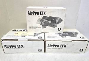 lot 119 image: Lot of 3 Quality Unused AIRPRO EFX Auto Paint Spray Guns