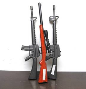 lot 68 image: 3 Brand New Large AR-15 & Hunting Rifle Gun Lighters