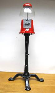 lot 76 image: Excellent Condition GumballCandy Vending Machine wFloor Stand