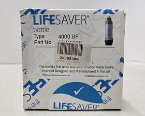 lot 198 image: LIFESAVER Type 4000UF 2.5 Liter Water Bottle