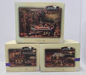 lot 207 image: 3 Mint in Box City Lights LEGENDS OF SLEEPY HALLOWEEN Buildings & Displays