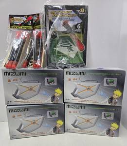 lot 218 image: Brand New Stomp Rocket Toy & 4 Brand New MIZUMI Shubi Water Guns
