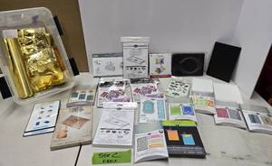 lot 221 image: Large Quality Estate Lot of Brand New SIZZIX Supplies etc