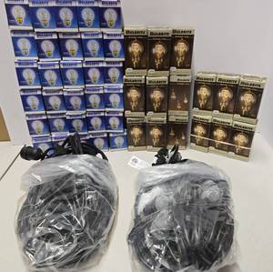 lot 232 image: 2 Brand New BULBRITE String Light Systems with Brand New Bulbs