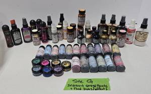 lot 235 image: Large Quality Estate Lot of Brand New Paint Sprays  Fluid Dyes  & Effects
