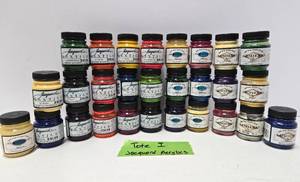 lot 241 image: Large Quality Estate Lot of Brand New JACQUARD Acrylic Paints