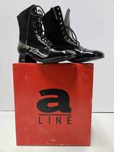 lot 253 image: New Unused A LINE Black Magic Boots - Size 38