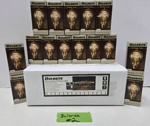 lot 259 image: Brand New BULBRITE Commercial Grade String Light wNostalgic Loop Bulbs