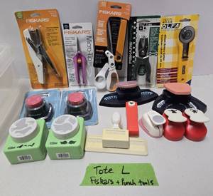 lot 265 image: Lot of Brand New FISKARS etc Items including Punch Tools
