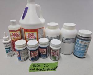 lot 271 image: LARGE Quality Estate Lot of Brand New Mod Podge CraftArt Mediums etc