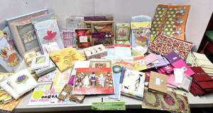 lot 275 image: HUGE Quality Estate Lot of Brand New Paper Crafts Envelopes Scrapbook Art Kits & More