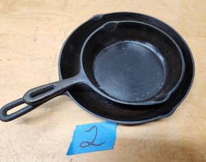lot 162 image: Pair of Cast Iron Skillets #2