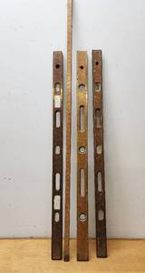 lot 174 image: Lot of 3 Large Vintage Wooden Levels