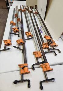 lot 177 image: Group of Large Heavy Duty PONY Pipe Clamps