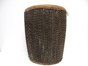 lot 125 image: Very Nice Handmade Larger Size Animal Hide Drum