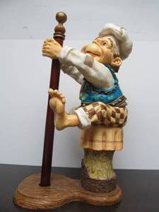lot 140 image: Comical LAAF Collection Kitchen Chef Paper Towel Holder