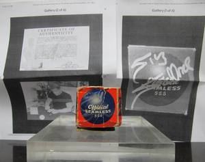lot 146 image: Vintage Official Seamless No. 555 Handball wOriginal Box Autographed by Sylvester Stallone