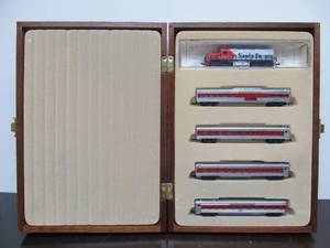 lot 147 image: Limited Edition MODEL POWER N Gauge Santa Fe Train Set 