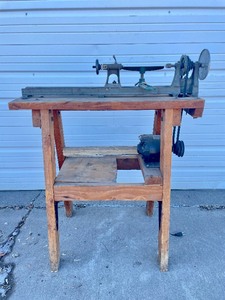 lot 180 image: Working Vintage PowerKraft Lathe wStand