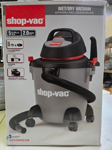 lot 289 image: Unused 5 Gallon SHOP VAC 